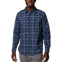 Columbia Silver Ridge Plaid Skjorte LS, Herre 5 Columbia Silver Ridge Plaid Skjorte LS, Herre -Columbia butik 510738 columbia silver ridge plaid skjorte herre navy grid