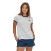 Patagonia P-6 Label Organic Ringer T-shirt, Dame
