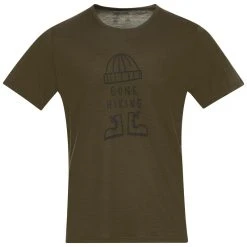 Bergans Graphic Wool T-shirt, Herre -Columbia butik 512329 BERGANS M Graphic Wool Tee 6878 25320