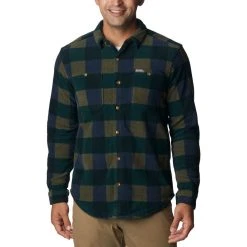 Columbia Flare Gun Fleece Skjorte, Herre -Columbia butik 512501 COLUMBIA M Flare Gun Fleece Over Shirt 1866624 370