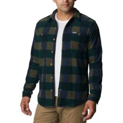 Columbia Flare Gun Fleece Skjorte, Herre -Columbia butik 512501 COLUMBIA M Flare Gun Fleece Over Shirt 1866624 370 1