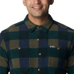 Columbia Flare Gun Fleece Skjorte, Herre -Columbia butik 512501 COLUMBIA M Flare Gun Fleece Over Shirt 1866624 370 2