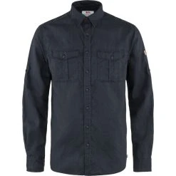 FJÄLLRÄVEN Fjällräven Övik Travel Skjorte LS, Herre -Columbia butik 512976 Fjaellraeven M Ovik Travel Shirt LS 87208 555