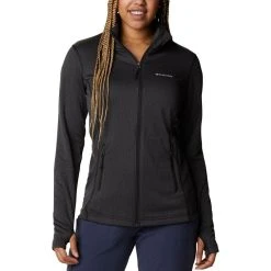 Columbia Park View Grid Fleece Full Zip, Dame -Columbia butik 513220 Columbia W park view grid fleece full zip 1959713 010BlkHtr