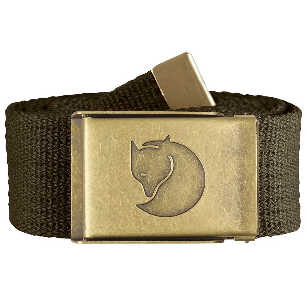 FJÄLLRÄVEN Fjällräven Canvasbælte Brass-OLIVEN 1 FJÄLLRÄVEN Fjällräven Canvasbælte Brass-OLIVEN